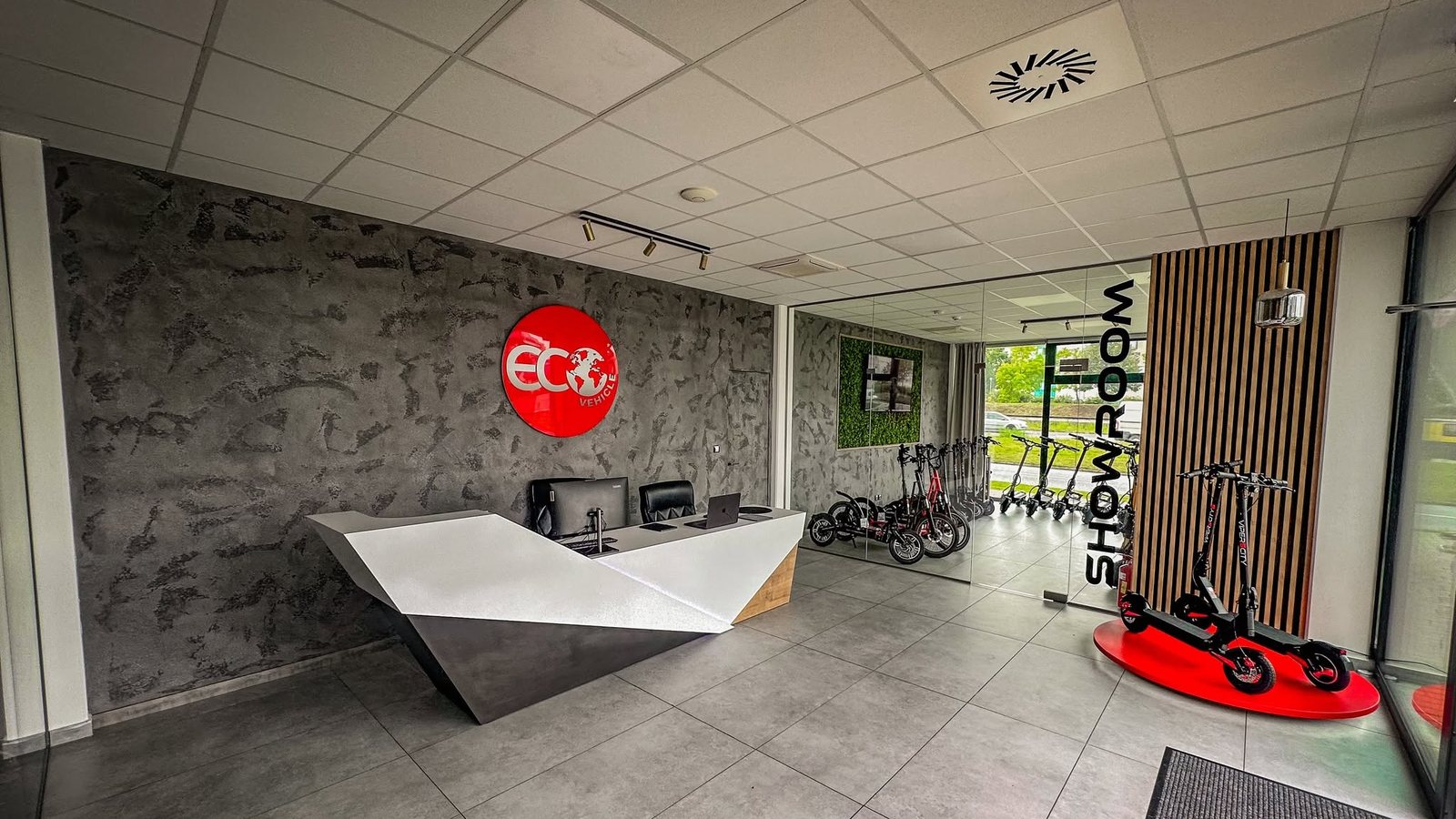 Showroom elektrokoloběžek v Ostravě